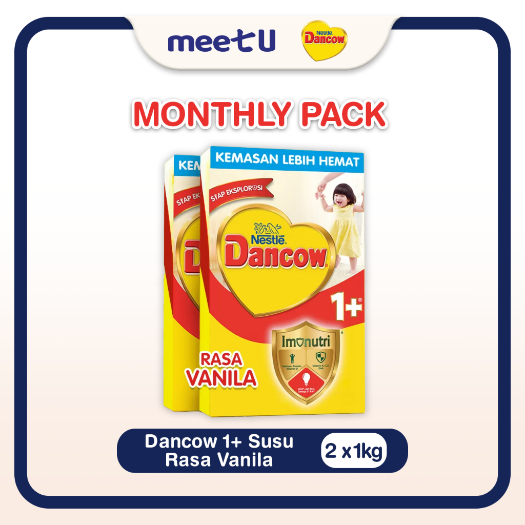 

Nestlé DANCOW 1+ Vanila Susu Anak 1-3 Tahun Box 1Kg x 2pcs