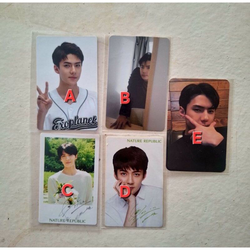 Sehun EXO Official Photocard and Merchandise EXO