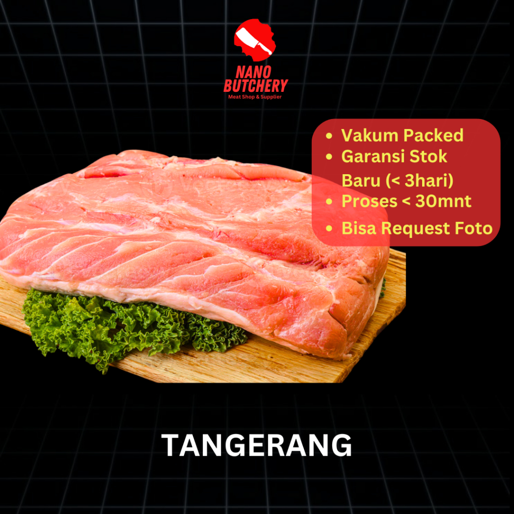 

Daging Babi Karbonat Babi / Pork Loin Has Luar Babi Gak Ada Lemak