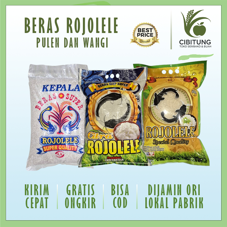 

KEMASAN 5kg BERAS ROJOLELE - BERAS PULEN, PUTIH DAN ENAK - BERAS LOKAL