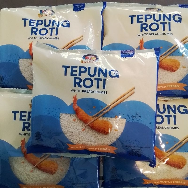 

Kokiku Tepung Roti Putih White Breadcrumbs 500gr