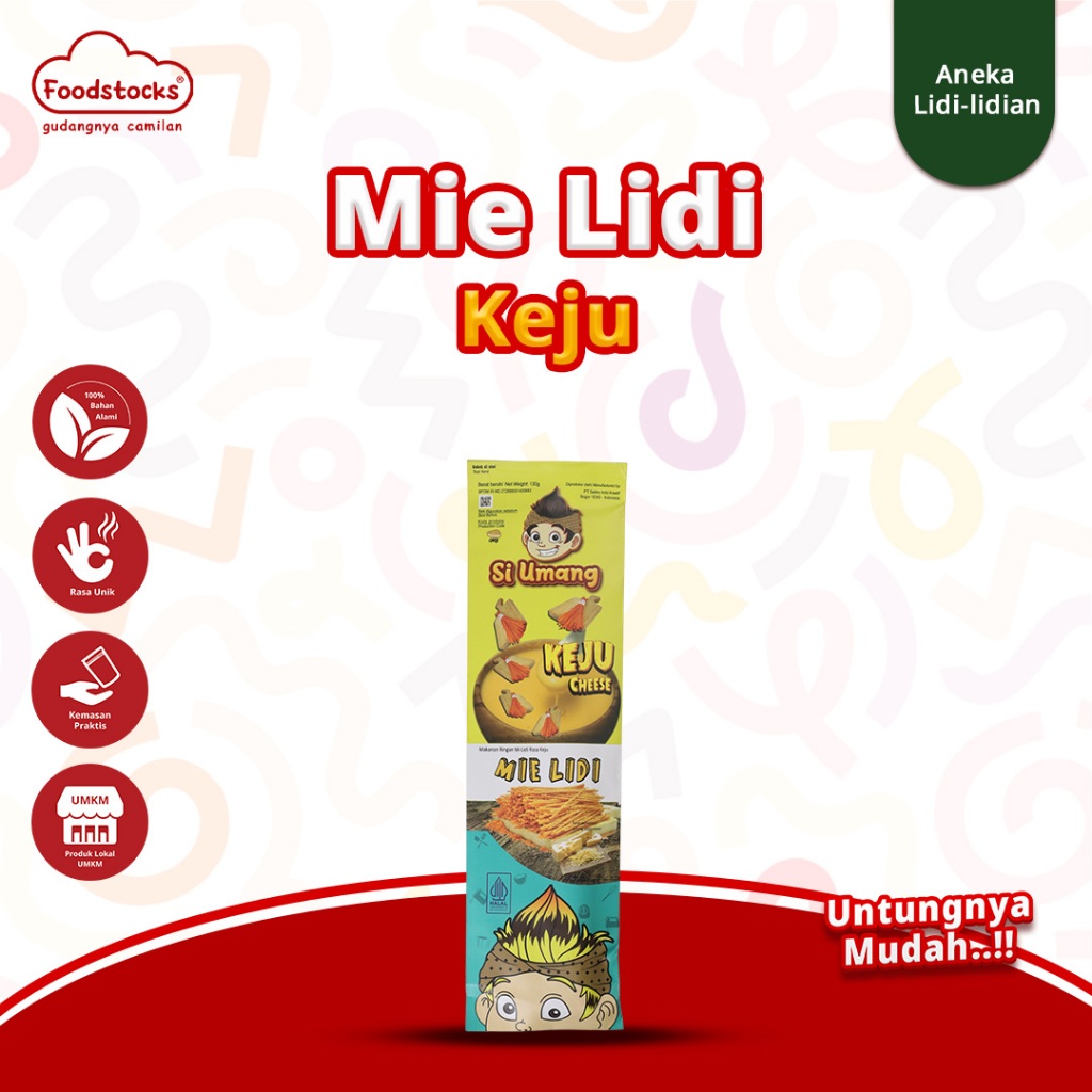 

Si Umang Cemilan Sapu Lidi 130g - Keju