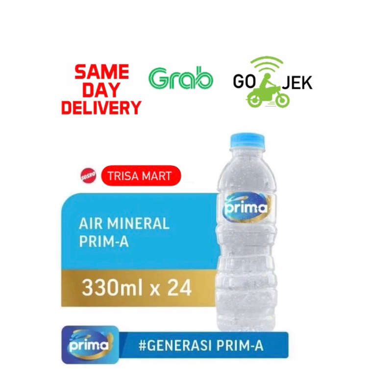 

Prima botol pet kecil air mineral 330ml isi 24 pcs