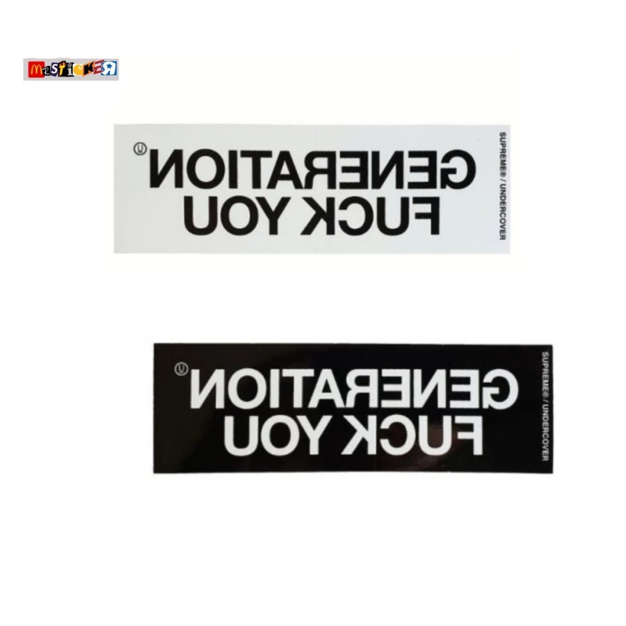 

sticker Supreme x Undercover Generation Fuck You stiker