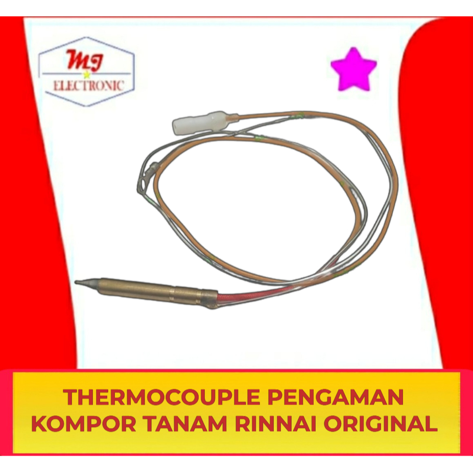 Thermocouple Pengaman Safety Gas Model Lancip Kompor Tanam Rinnai Original