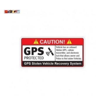 

sticker caution gps alarm protected stiker otomotif jdm