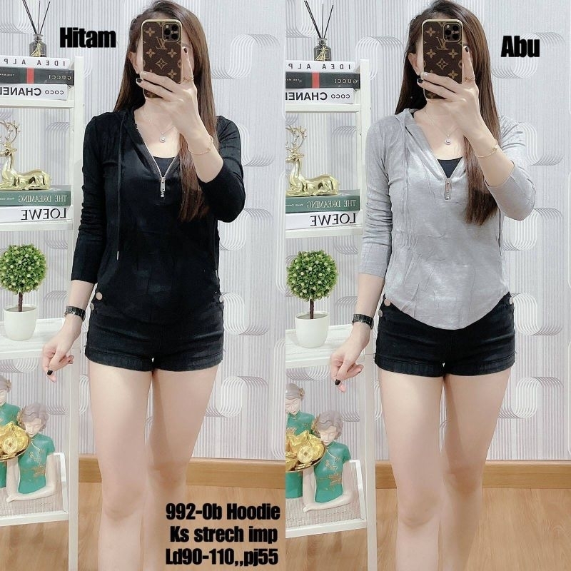 HOODIE KAOS STRECH IMPORT