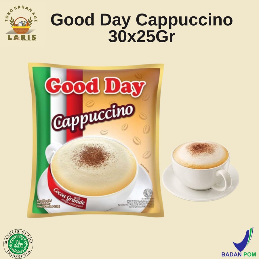

GOOD DAY CAPUCINO KEMASAN SACHET 25 GRAM