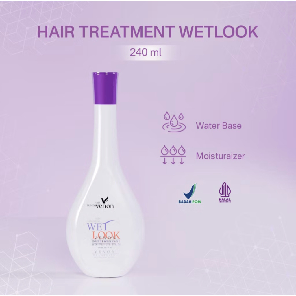 Cream Rambut Venon Wet Look 240 ML