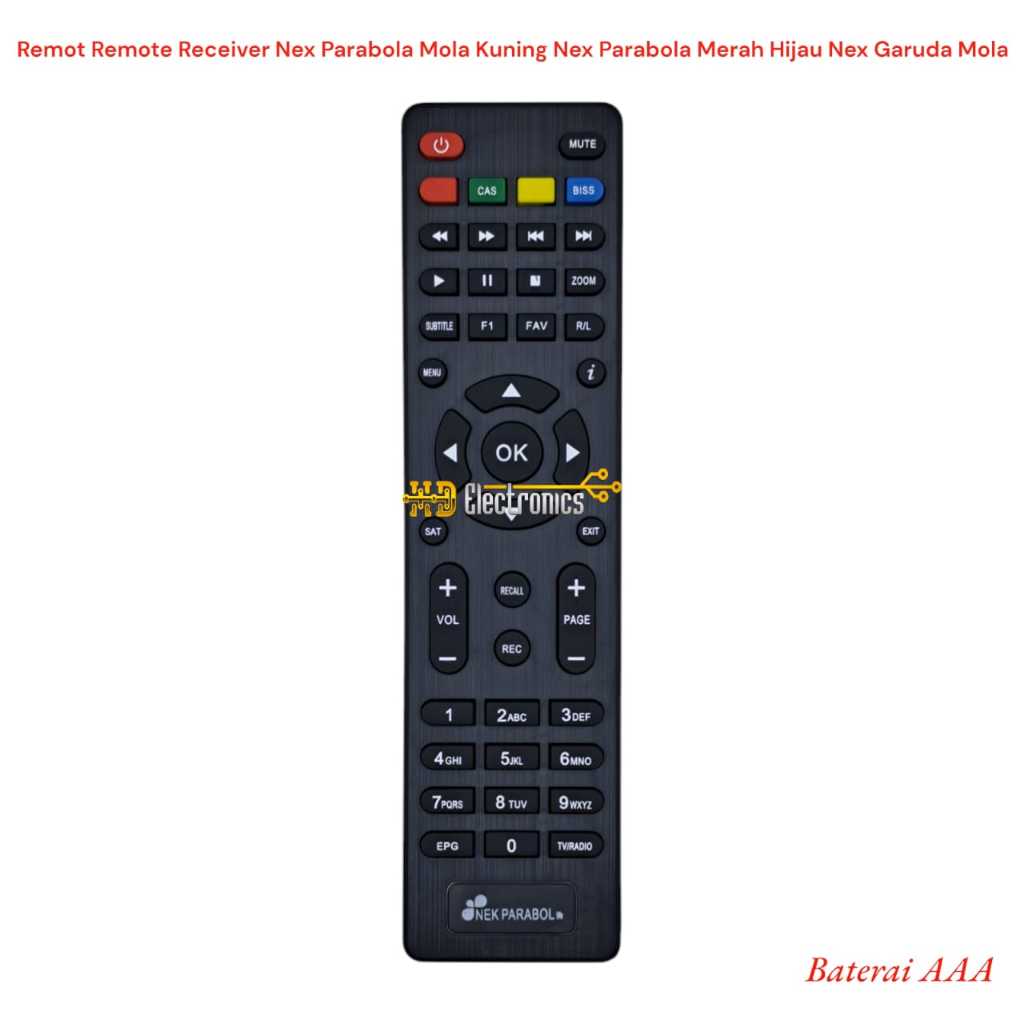 Remot Remote Receiver Nex Parabola Mola Kuning Nex Parabola Merah Hijau Nex Garuda Mola