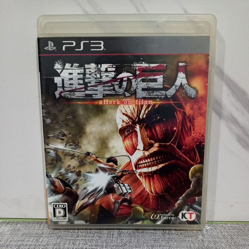 BD CD KASET ORIGINAL PS3 Attack On Titan Jpn Bahasa Jepang lengkap manual book
