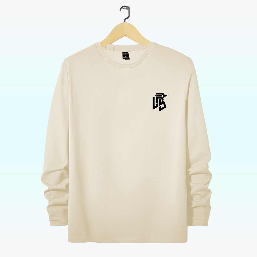 Ry Lifestyle - Kaos Lengan Panjang Logo Rylt Hitam Unisex | Kaos Panjang Casual Terkeren Pria Dan Wa