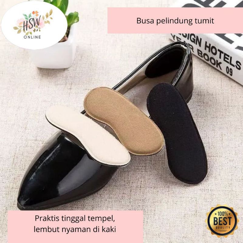 Bantalan Pelindung Tumit Sepatu Insole Anti Lecet Busa Sepatu Longgar