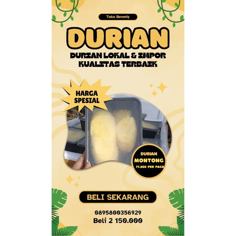 

Durian Montong Premium