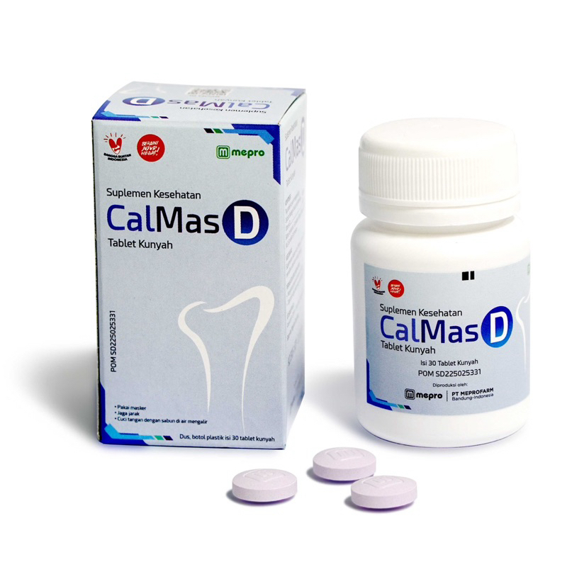 Calmas D Tablet Kunyah 30 Tablet - Vitamin Peninggi Badan