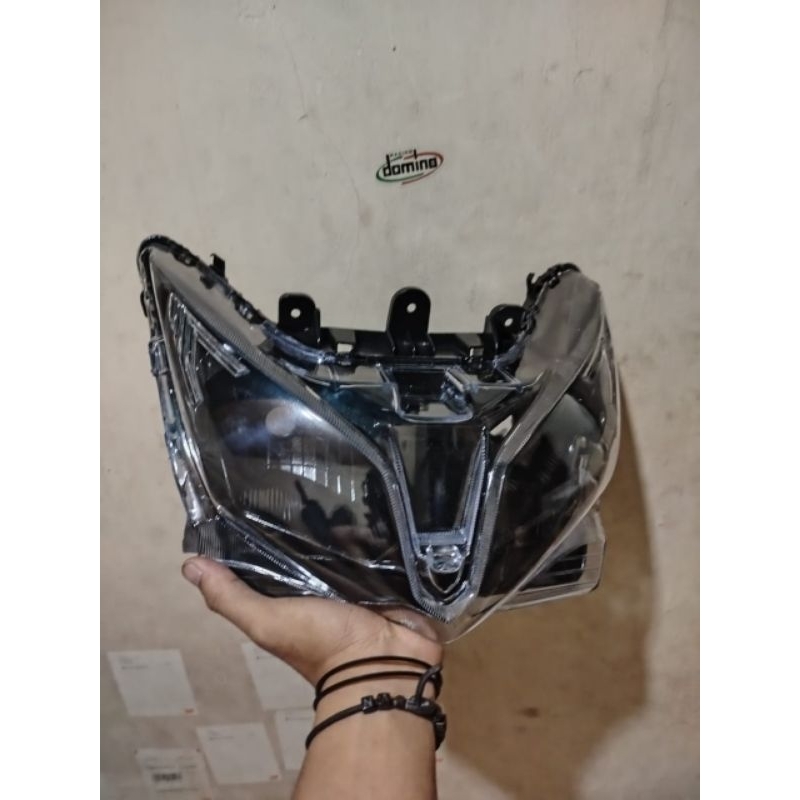 Headlamp Reflektor Lampu Depan Vario 125 Techno KZR Custom Hitam Komplit
