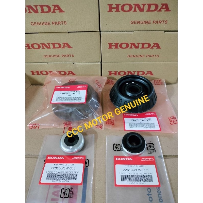 SUPPORT SHOCK DAN BEARING SUPPORT HONDA JAZZ RS GE8 FREED MOBILIO BRIO BRV HR-V 1 PAKET 4 PCS HONDA