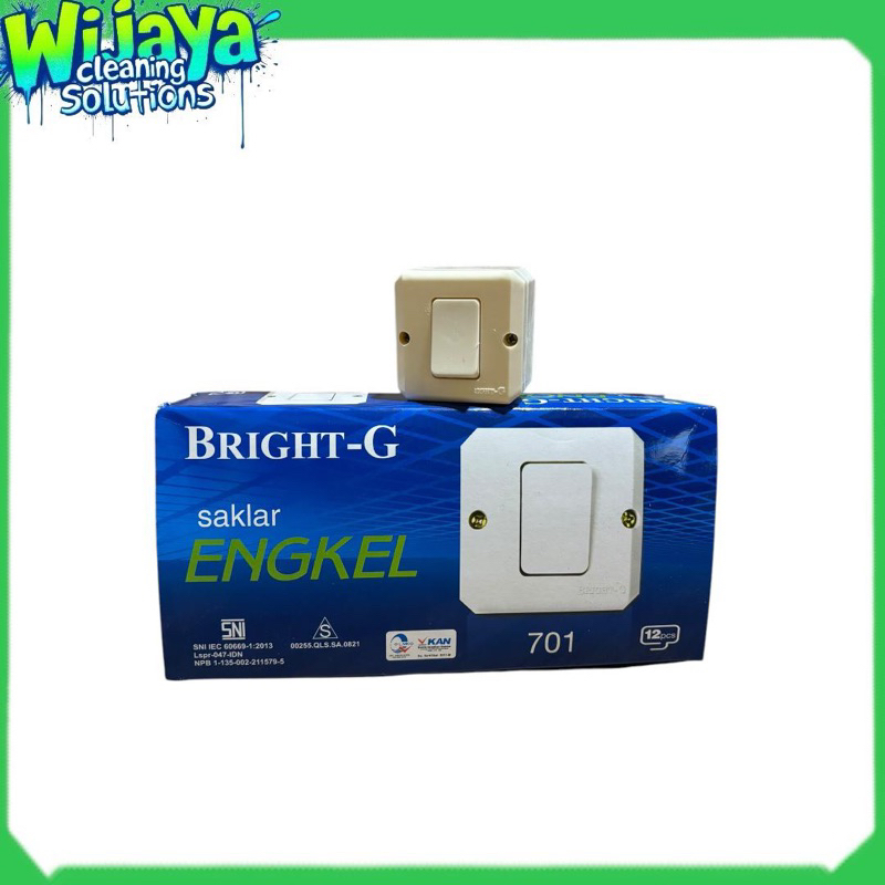 Bright G Saklar single outbow Tempel saklar engkel BG 701