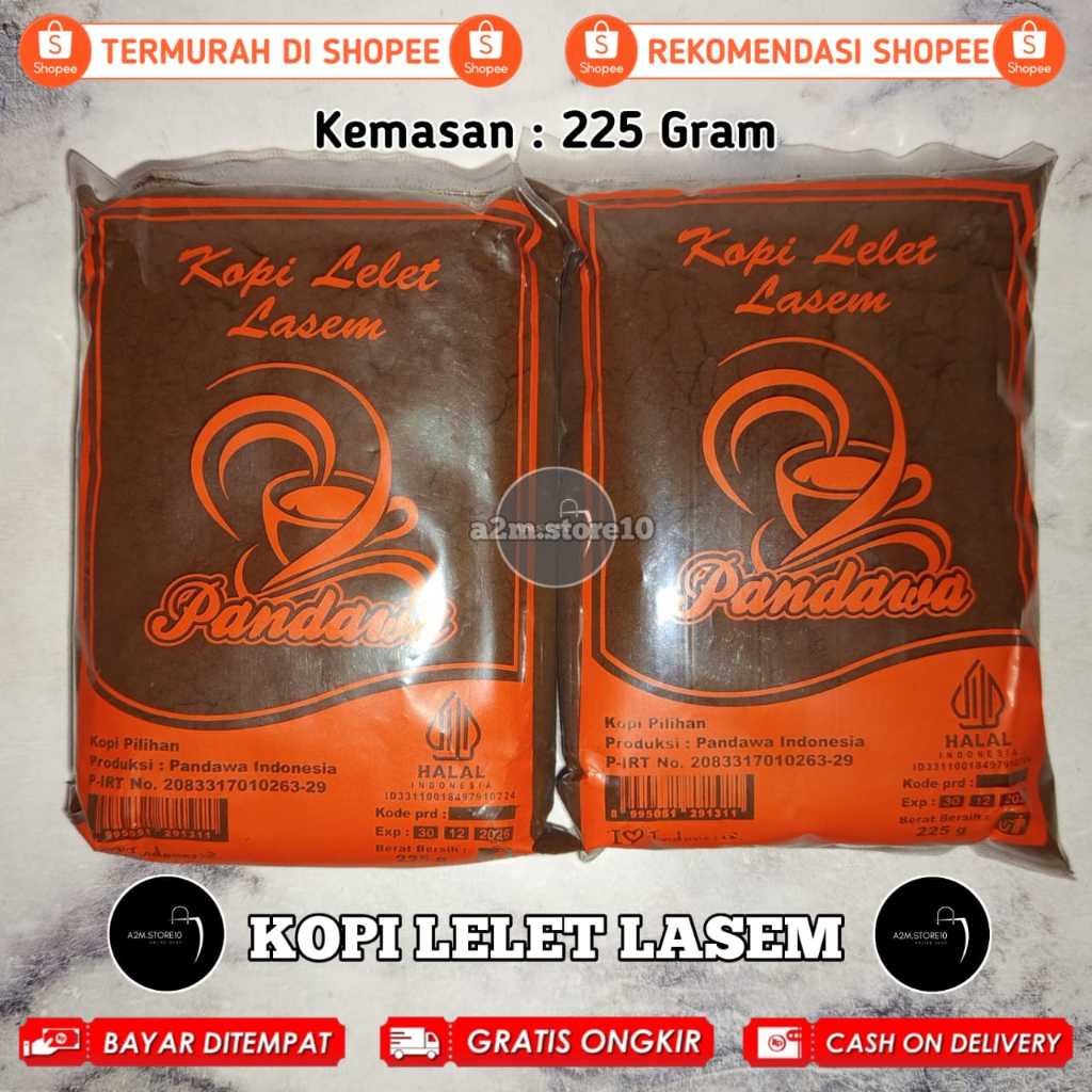 

PROMO KOPI LELET LASEM REMBANG | KOPI HITAM MURNI 225 GR | TERLARIS TERMURAH KOPI BUBUK HARUM