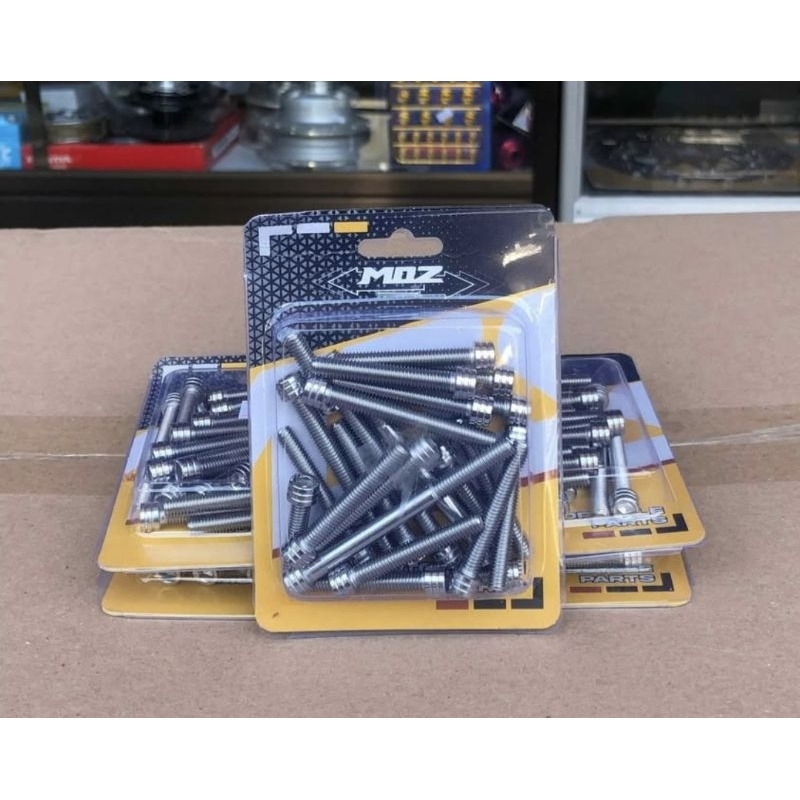 BAUT MESIN KALTER KRENGKES KANAN KIRI MOSS MOS STAINLESS STENLIS STELL TIGER MEGAPRO GL CB