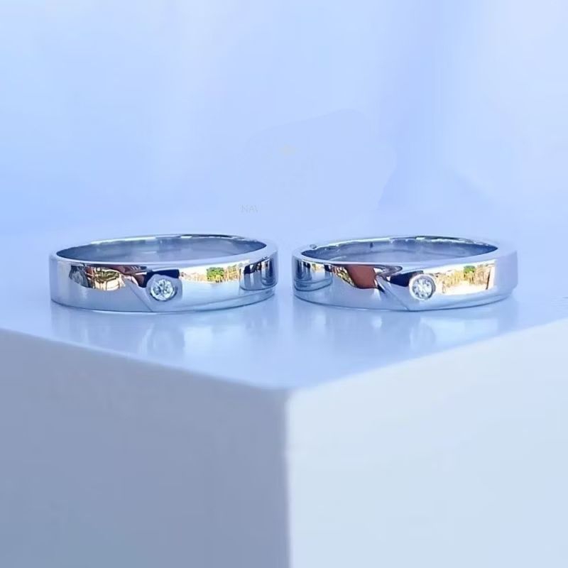 Cincin Kawin Couple Berlian Asli Mata Satu