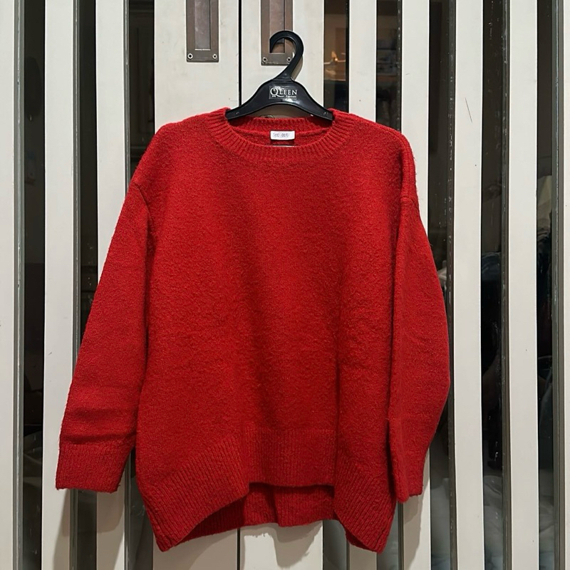 Sweater / Cardigan - premium brand winter original rajut knit second bekas preloved merah biru hitam