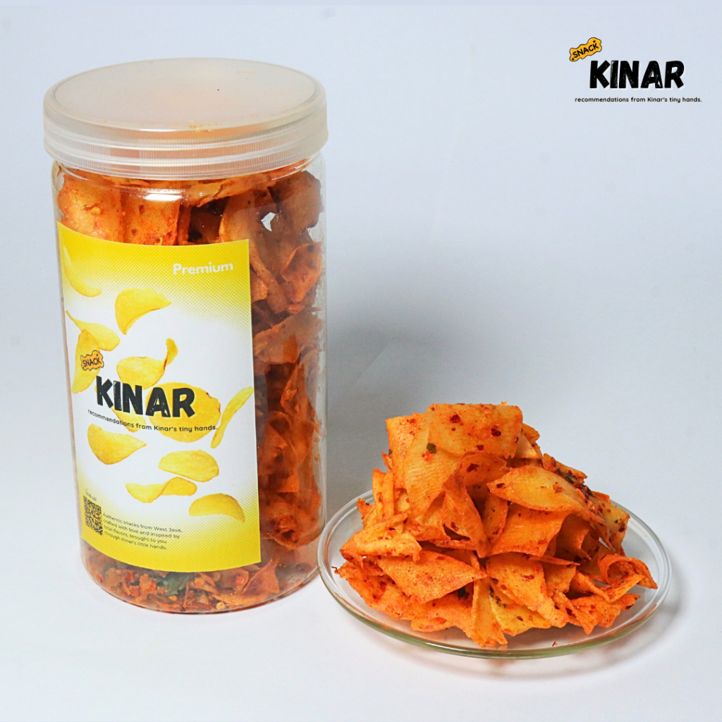 

[TOPLES] Keripik Singkong Keriwil Premium - 1000ML/200GR Daun Jeruk Renyahnya Beda, Rasanya Juara!