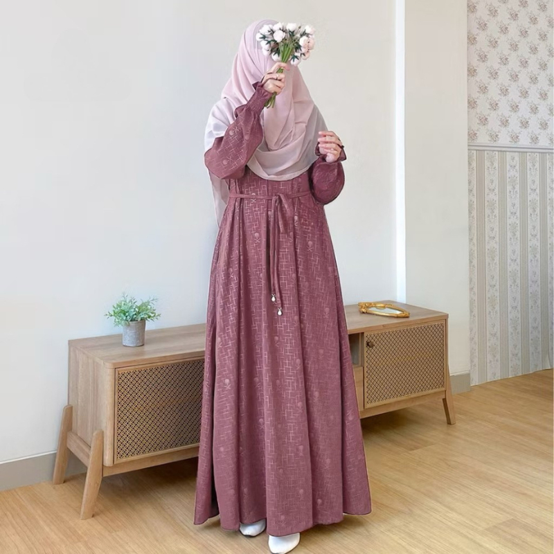 Gamis Terbaru Premium Terlaris Muslimah Cool Style Remaja Cewek Modis Keren Viral Daily Outfit Lebar