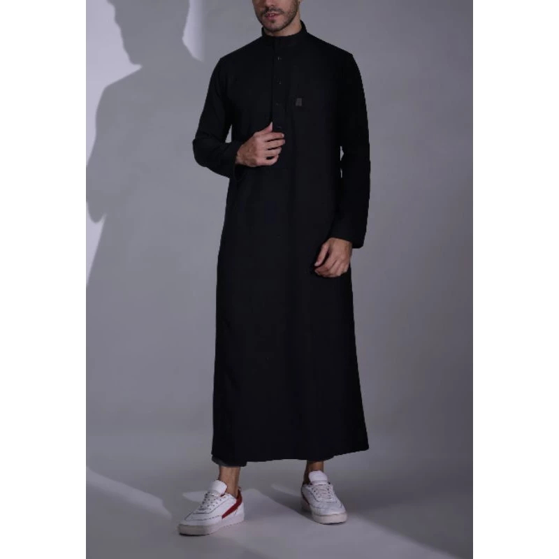 ASSYAUQIE jubah wool pria jubah pria dewasa jubah wool non manset