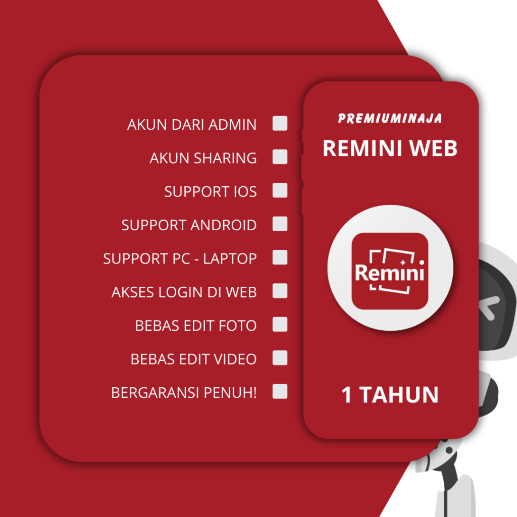 REMINI PRO 1 TAHUN [IOS & ANDROID]