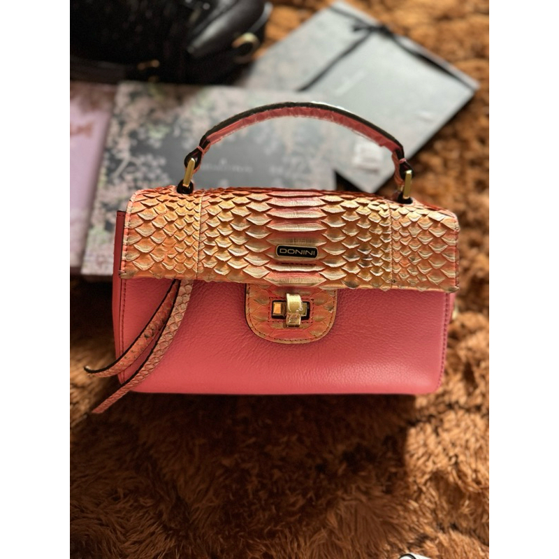 tas donini vigo valentine pink masih oke cantik