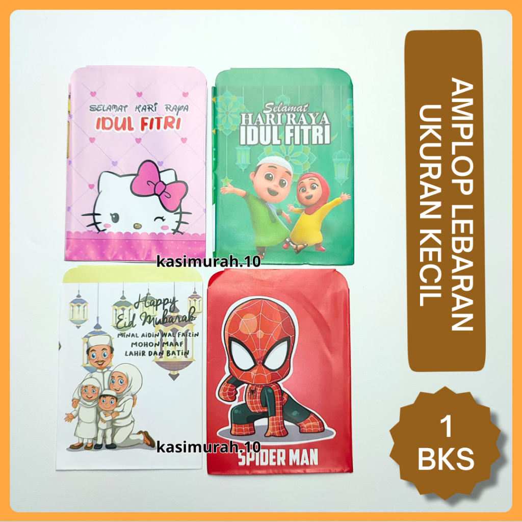 

1 Bungkus Isi 10 Amplop Lebaran Idul Fitri / Angpao Amplop Lebaran Idul Fitri 1 Pack isi 10pcs