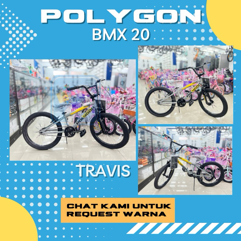 SEPEDA ANAK LAKI LAKI-LAKI BMX 20 INCH POLYGON TRAVIS [ PROMO LAMONGAN]