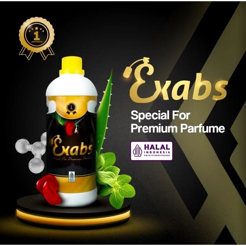 Exabs premium pelarut parfume Halal original repack 100ml