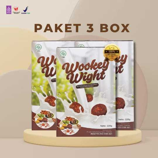 

Wookey Weight PAKET MURAH [3BOX ] - Susu Penambah Berat Badan .