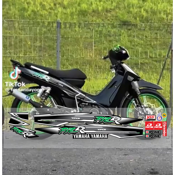 STRIPING CUSTOM FIZ R 1997 HIJAU HITAM FIZR