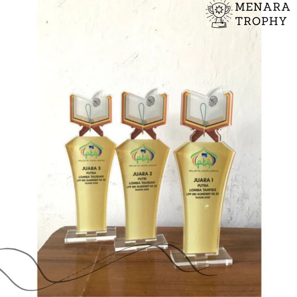 Piala MTQ Piala Lomba Mengaji Akrilik