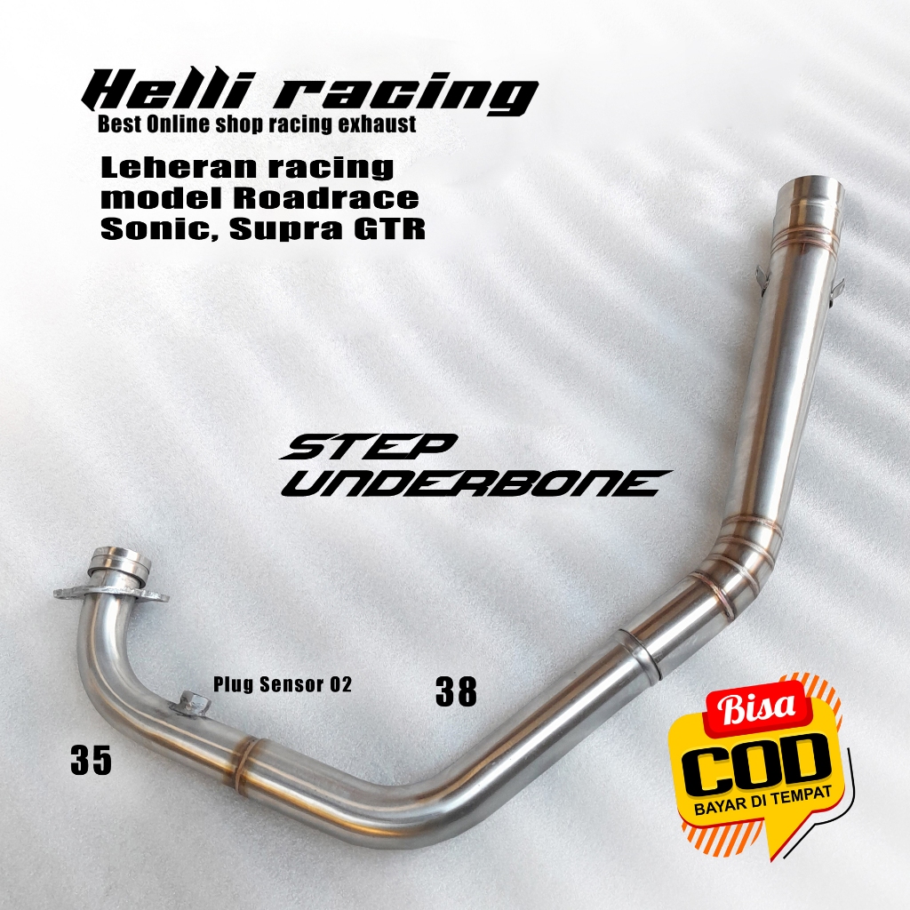 Leheran kompetisi Sonic Old/New, Supra GTR Road race Step Underbone, Roll bending Stainless