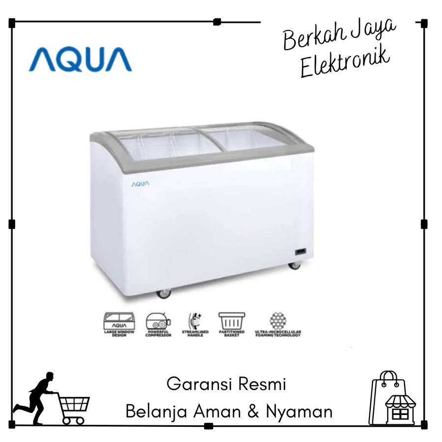 Chest Freezer Aqua AQF 332SD freezer kaca es krim