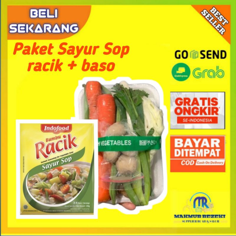

READY INSTAN PAKET SAYUR SOP RACIK+BASO
