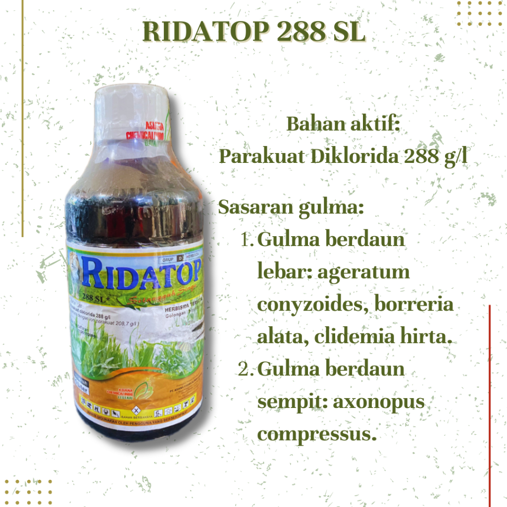 Herbisida Ridatop 288 SL 1000 ML (1 LITER)