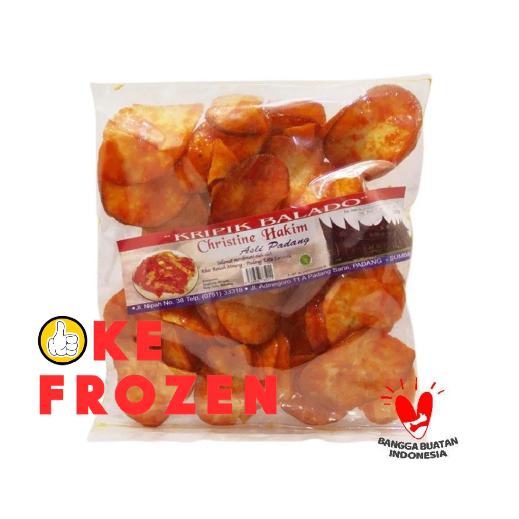 

KRIPIK BALADO CHRISTINE HAKIM BULAT 250GR / KERIPIK SINGKONG BALADO ASLI PADANG