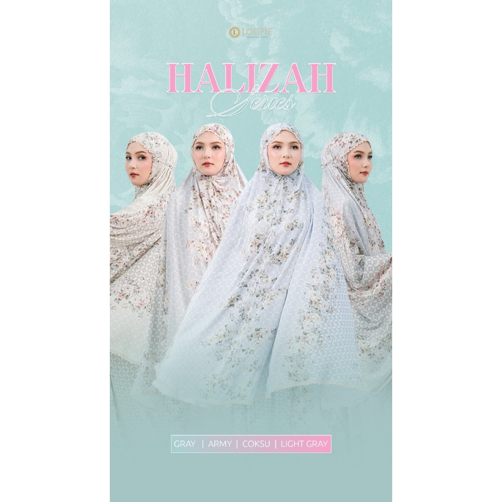 LOUFIE - Mukena Dewasa Silk Premium Motif Halizah