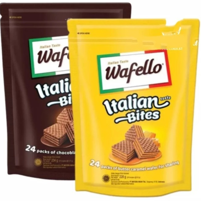 

Wafello Italian Bites Pouch 228 gr isi 24 pcs