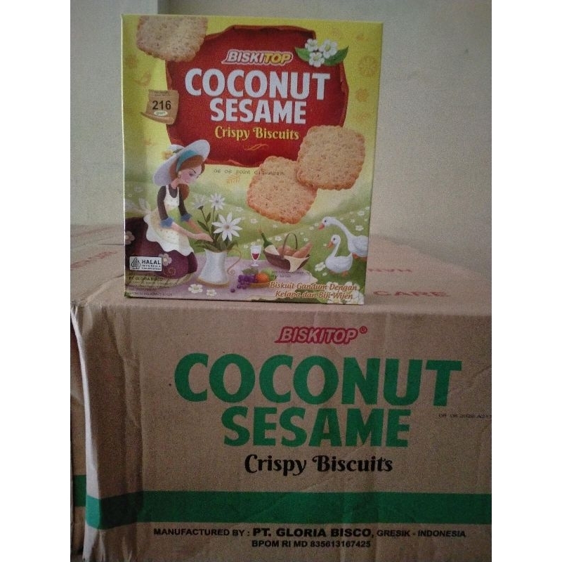 

biskitop coconut sesame coconut 216 Gr