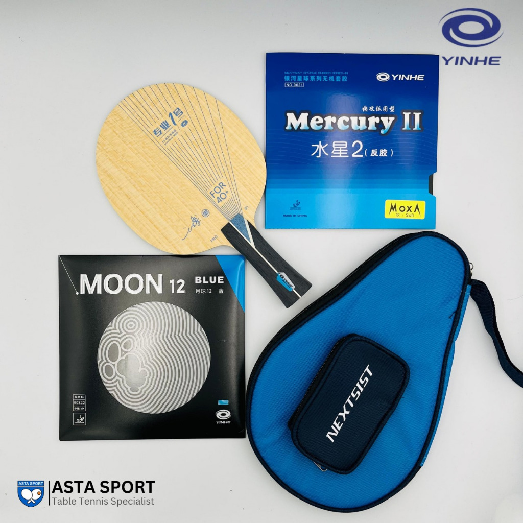 Paket bet pingpong carbon yinhe pro 01 / bet pingpong tenis meja