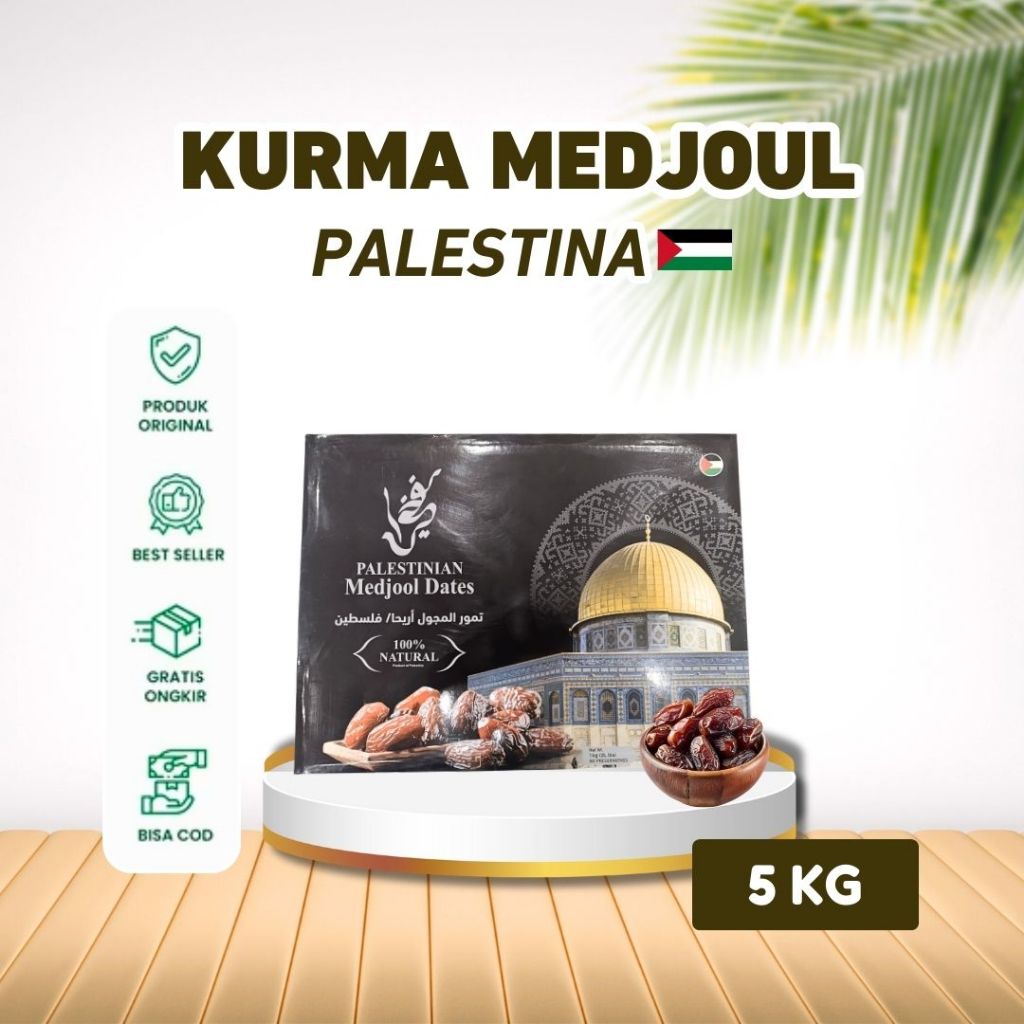 

Kurma Medjoul Al-Aqsa Dates Large Premium 5kg | Mejool Palestina | Palestin Medjol Medjool | Al Aqsa Murah Berkualitas