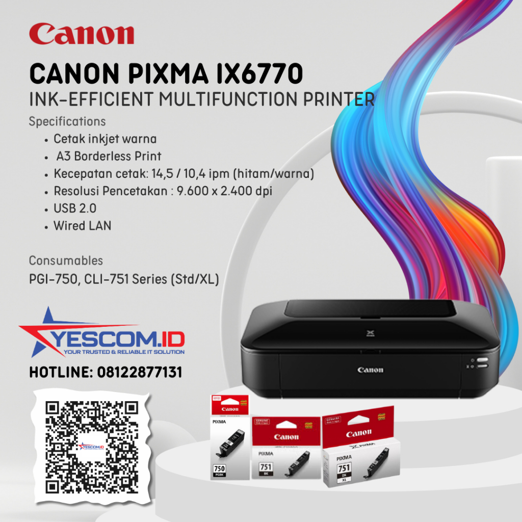 Canon Pixma IX6770 A3 Printer