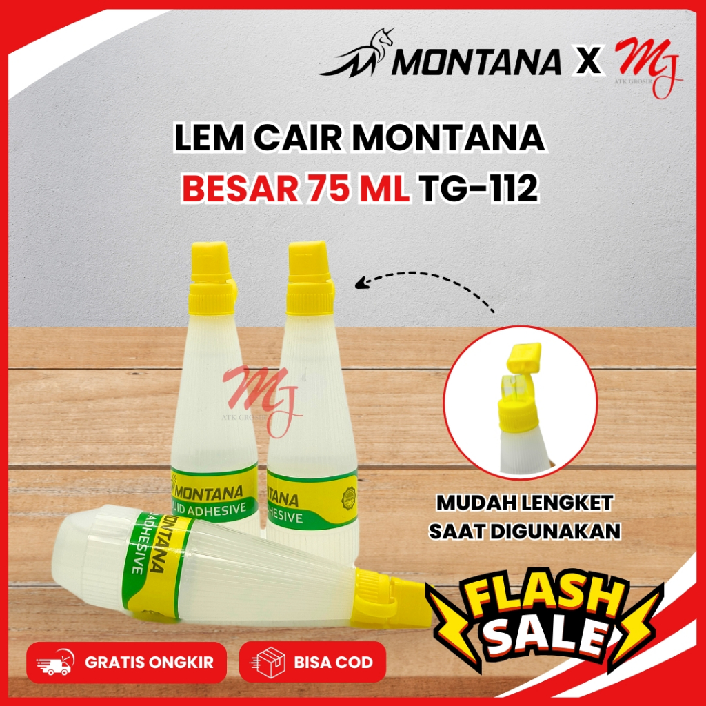 

Lem Kertas cair Montana 75 ML / Liquid Adhesive