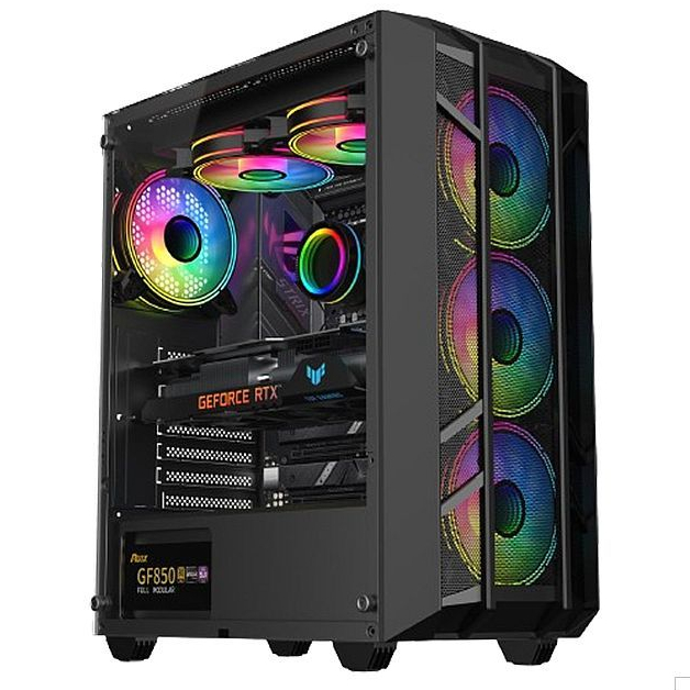 Case Gaming ATX/M-ATX Raptor BRONX Include Fan RGB - Casing Gaming